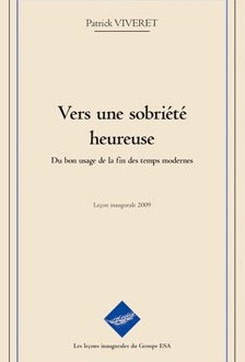 Visuel du livre "Vers une sobriété heureuse" de P. Viveret